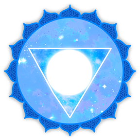 Throat Chakra (Vishuddha) Kiss-Cut Sticker